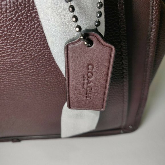 Coach 38550 Dreamer 36 Gunmetal Oxblood NWT - Picture 9 of 10